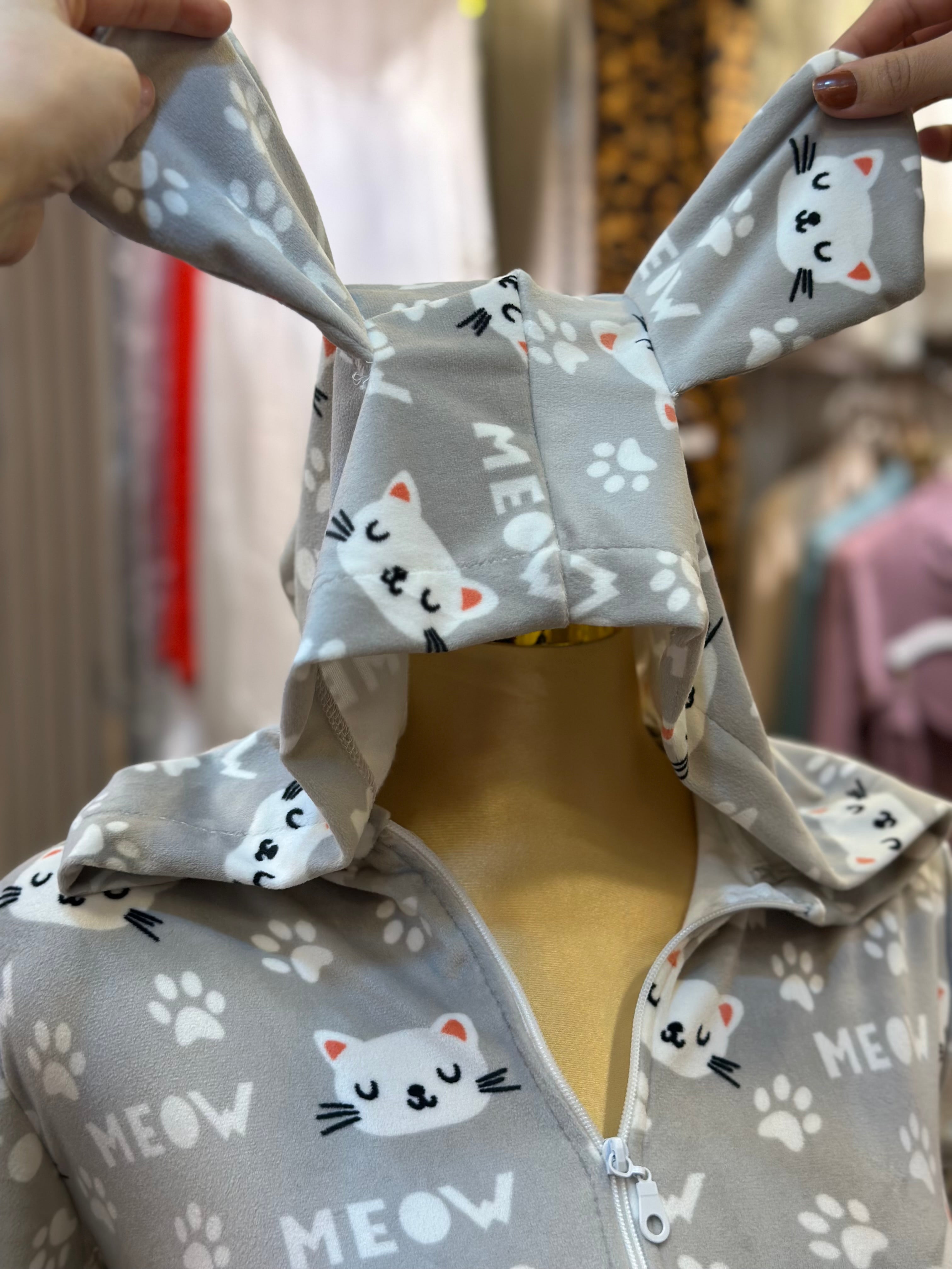 Combishort imprimé cat